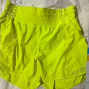 Neon Yellow Women’s Athletic Shorts